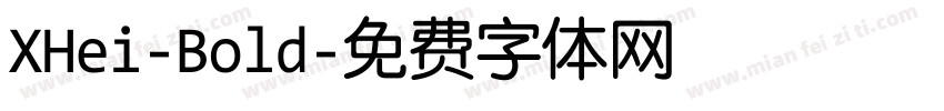 XHei-Bold字体转换