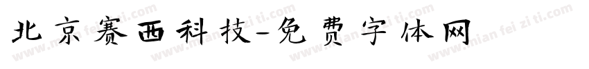 北京赛西科技字体转换