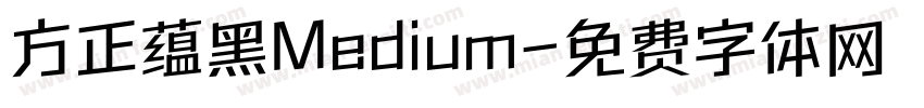 方正蕴黑Medium字体转换