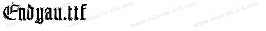 Endyau.ttf字体转换