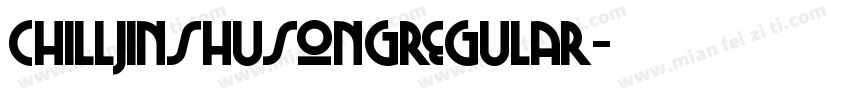 chilljinshusongregular字体转换