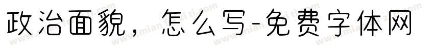 政治面貌，怎么写字体转换