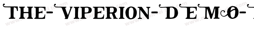 The-Viperion-DEMO-Regular字体转换