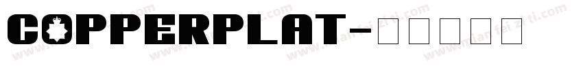 copperplat字体转换