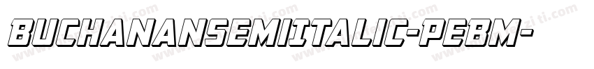 BuchananSemiItalic-PeBm字体转换