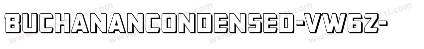 BuchananCondensed-vW6Z字体转换