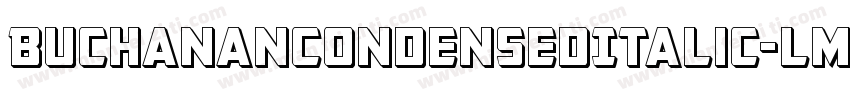 BuchananCondensedItalic-lmDV字体转换