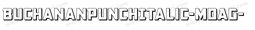 BuchananPunchItalic-mdAG字体转换