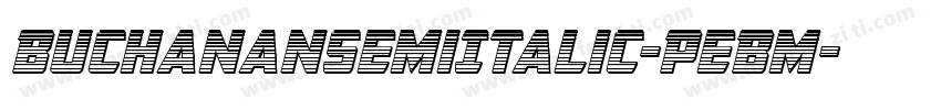 BuchananSemiItalic-PeBm字体转换