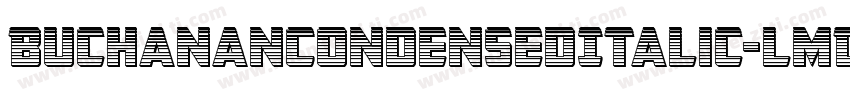 BuchananCondensedItalic-lmDV字体转换