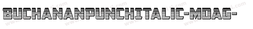 BuchananPunchItalic-mdAG字体转换