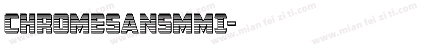 ChromeSansMMI字体转换