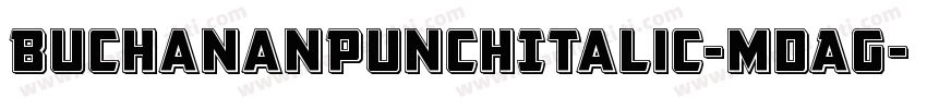 BuchananPunchItalic-mdAG字体转换