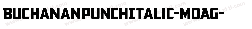 BuchananPunchItalic-mdAG字体转换