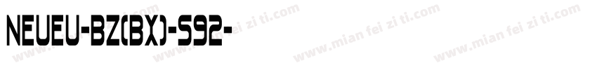 NEUEU-BZ(BX)-S92字体转换