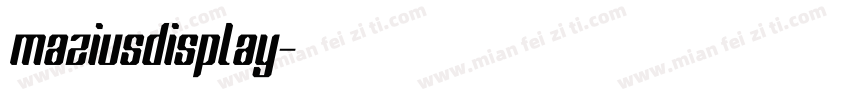 maziusdisplay字体转换