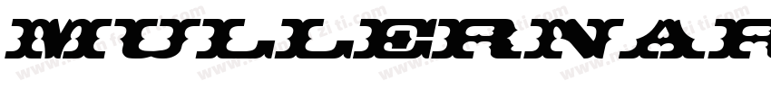 mullernarrow字体转换