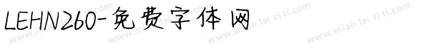 LEHN260字体转换