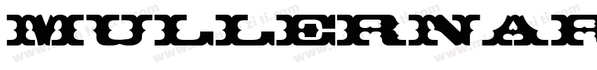 mullernarrow字体转换