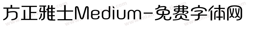 方正雅士Medium字体转换