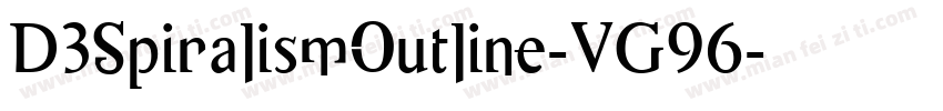D3SpiralismOutline-VG96字体转换