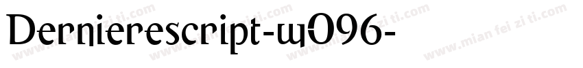 Dernierescript-wO96字体转换