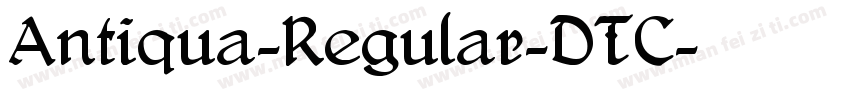 Antiqua-Regular-DTC字体转换