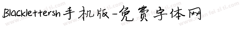 Blacklettersh手机版字体转换