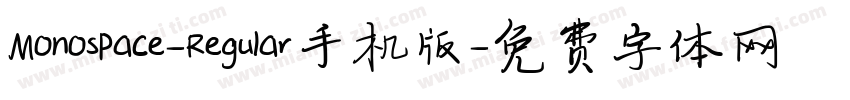 Monospace-Regular手机版字体转换