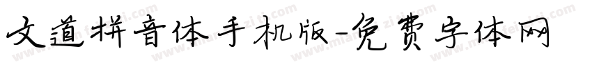 文道拼音体手机版字体转换