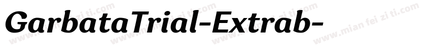 GarbataTrial-Extrab字体转换