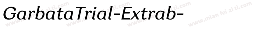 GarbataTrial-Extrab字体转换