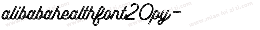 alibabahealthfont20py字体转换
