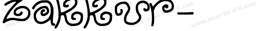 Zakkur字体转换