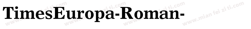 TimesEuropa-Roman字体转换
