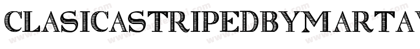 ClasicaStripedByMartaVanEck-GYga字体转换