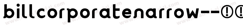 billcorporatenarrow-字体转换