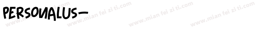 PERSONALUS字体转换
