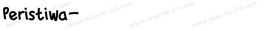 Peristiwa字体转换