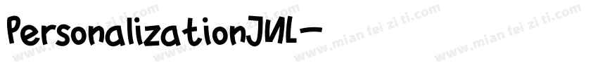 PersonalizationJNL字体转换