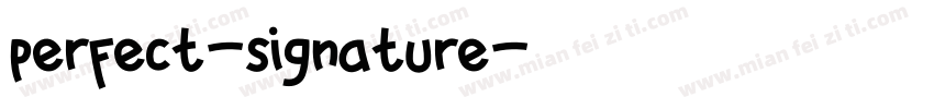 perfect-signature字体转换