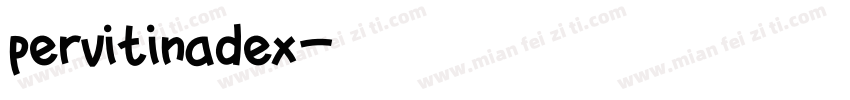 pervitinadex字体转换