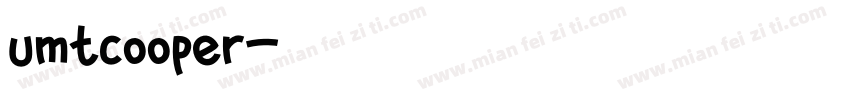 umtcooper字体转换
