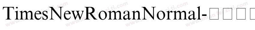 TimesNewRomanNormal字体转换