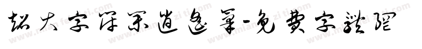 超大字符集逍遥笔字体转换