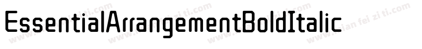 EssentialArrangementBoldItalic-pvwd字体转换