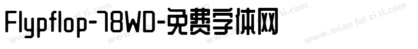 Flypflop-78WD字体转换