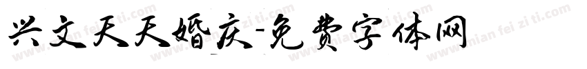 兴文天天婚庆字体转换