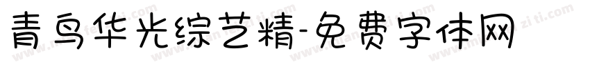 青鸟华光综艺精字体转换