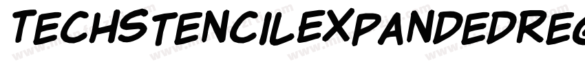 TechstencilExpandedRegular字体转换